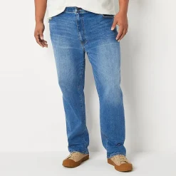 mutual weave Big and Tall Mens Straight Leg Jeans