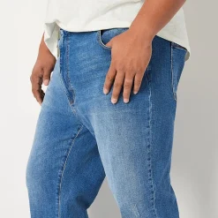 mutual weave Big and Tall Mens Straight Leg Jeans