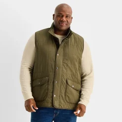 mutual weave Mens Big and Tall Quilted Vest