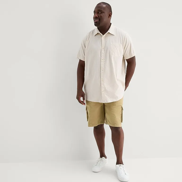 mutual weave Mens 10" Big and Tall Cargo Short