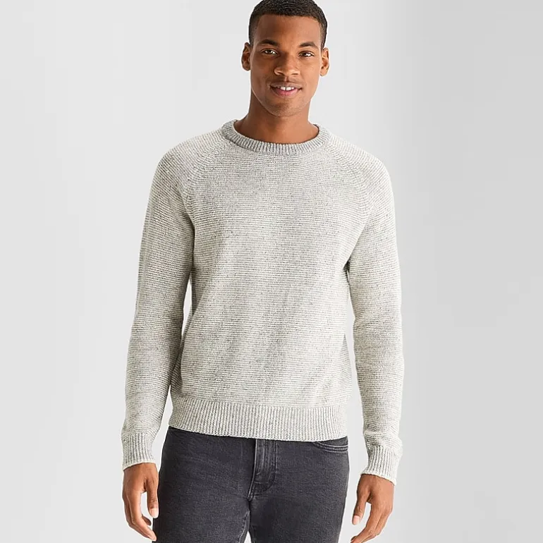 mutual weave Mens Crew Neck Long Sleeve Pullover Sweater