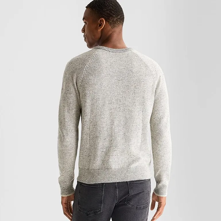 mutual weave Mens Crew Neck Long Sleeve Pullover Sweater