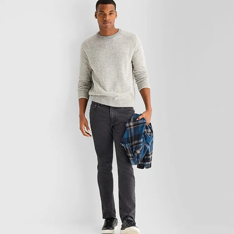 mutual weave Mens Crew Neck Long Sleeve Pullover Sweater