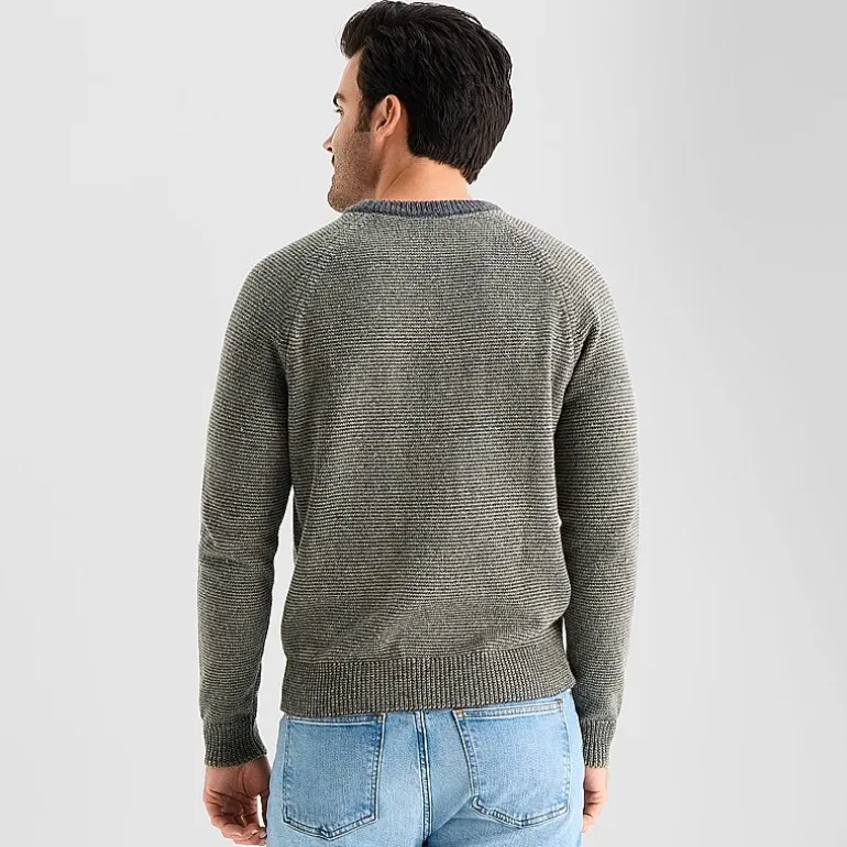 mutual weave Mens Crew Neck Long Sleeve Pullover Sweater
