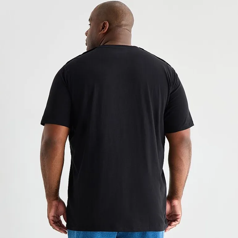 mutual weave Mens Easy-on + Easy-off Crew Neck Short Sleeve Adaptive Big and Tall T-Shirt