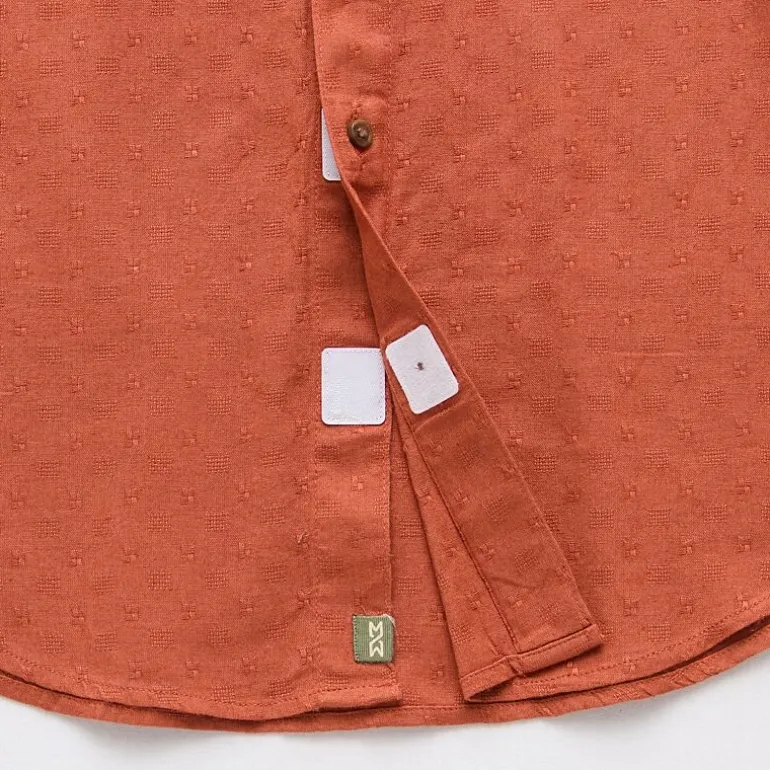 mutual weave Mens Easy-on + Easy-off Short Sleeve Classic Fit Button-Down Shirt