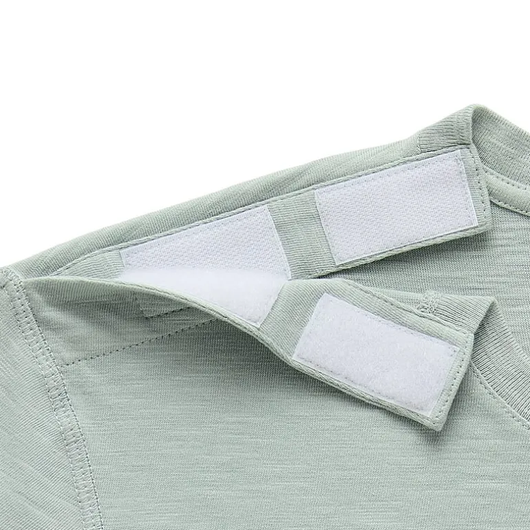 mutual weave Mens Easy-on + Easy-off Crew Neck Short Sleeve Adaptive T-Shirt