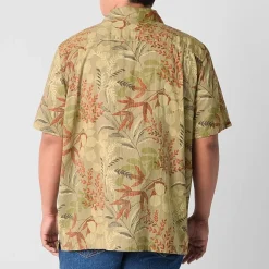 mutual weave Mens Easy-on + Easy-off Short Sleeve Classic Fit Big and Tall Button-Down Shirt