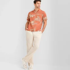 mutual weave Mens Regular Fit Pull-On Pant