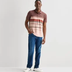 mutual weave Mens Regular Fit Short Sleeve Polo Shirt