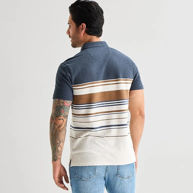 mutual weave Mens Regular Fit Short Sleeve Polo Shirt