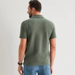 mutual weave Mens Regular Fit Short Sleeve Polo Shirt