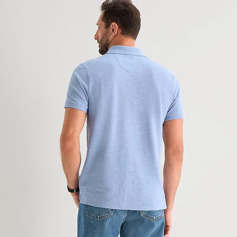 mutual weave Mens Regular Fit Short Sleeve Polo Shirt