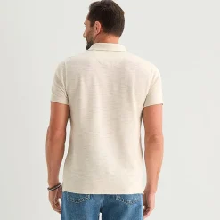 mutual weave Mens Regular Fit Short Sleeve Polo Shirt