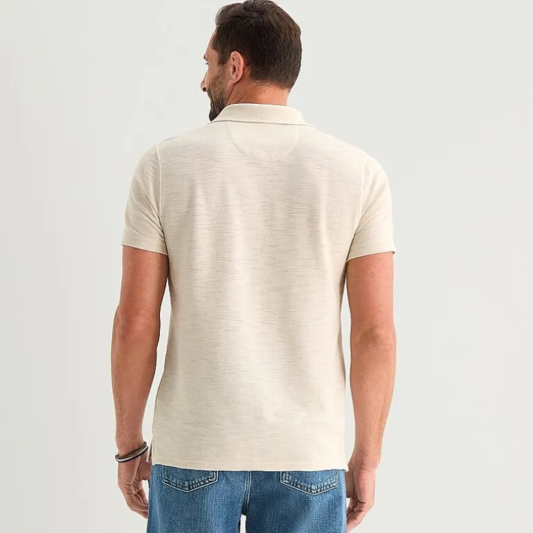 mutual weave Mens Regular Fit Short Sleeve Polo Shirt