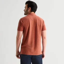 mutual weave Mens Regular Fit Short Sleeve Polo Shirt