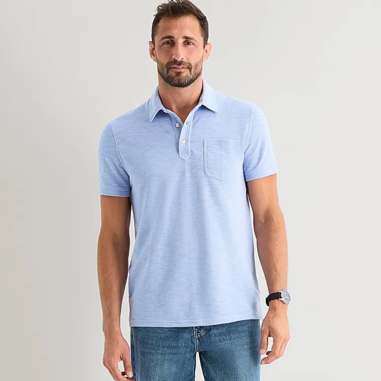 mutual weave Mens Regular Fit Short Sleeve Polo Shirt