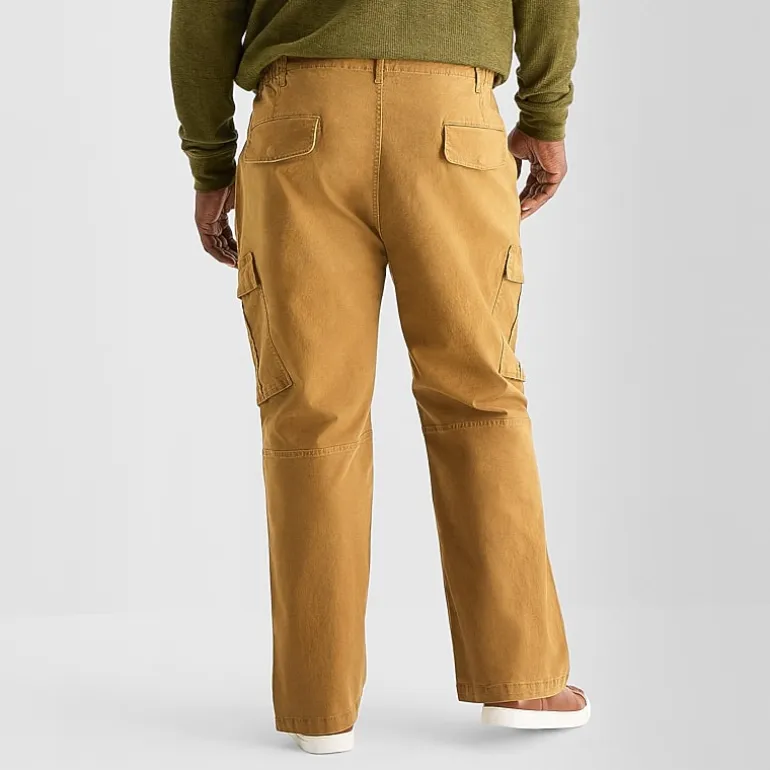 mutual weave Mens Relaxed Fit Big and Tall Cargo Pant