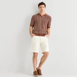 mutual weave Mens Short Sleeve Polo Sweater