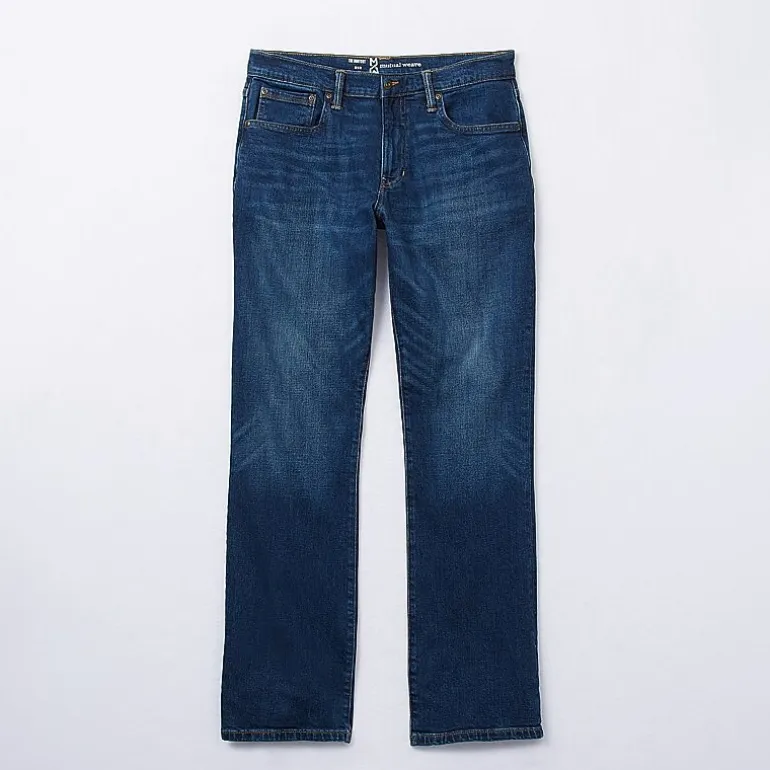 mutual weave Mens Stretch Bootcut Jean