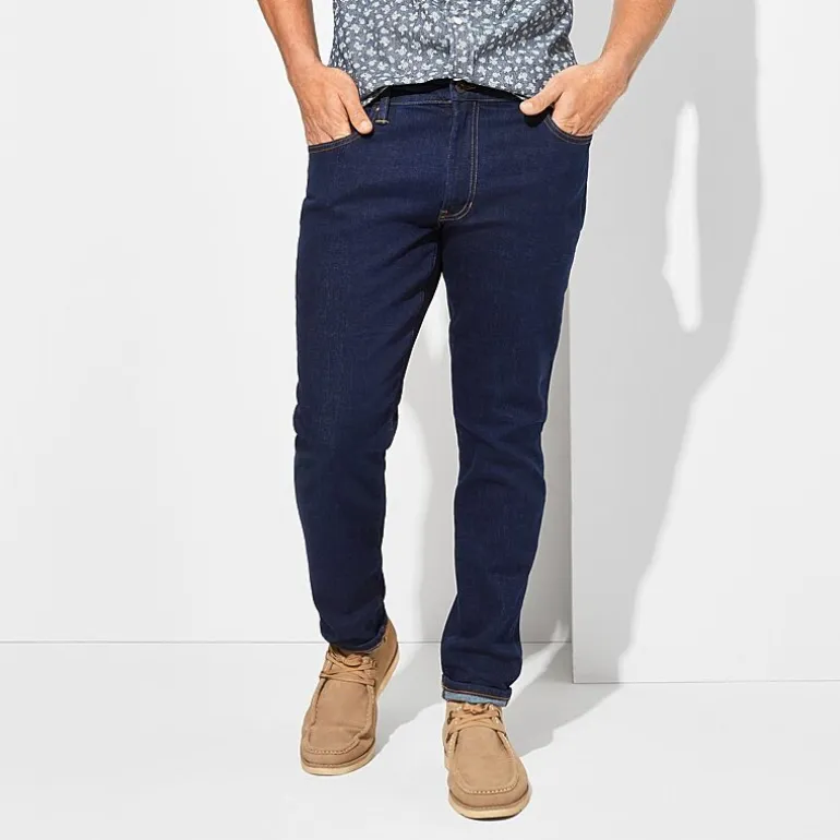 mutual weave Mens Stretch Fabric Slim Fit Jean