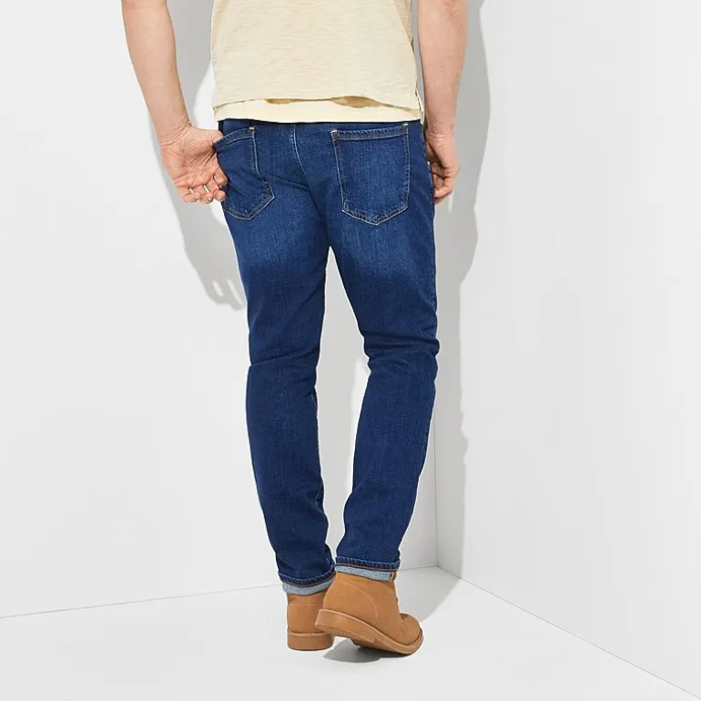 mutual weave Mens Stretch Fabric Slim Fit Jean
