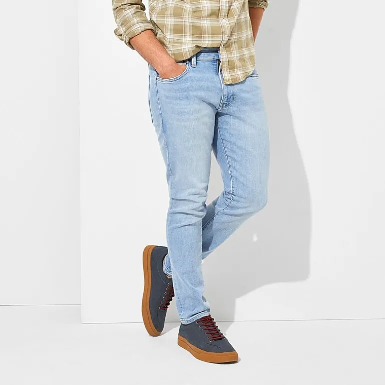 mutual weave Mens Stretch Fabric Slim Fit Jean