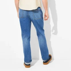 mutual weave Mens Stretch Fabric Tapered Leg Athletic Fit Jean