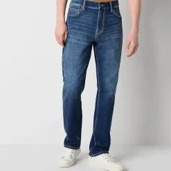 mutual weave Mens Stretch Fabric Straight Leg Jean