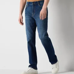 mutual weave Mens Stretch Fabric Straight Leg Jean