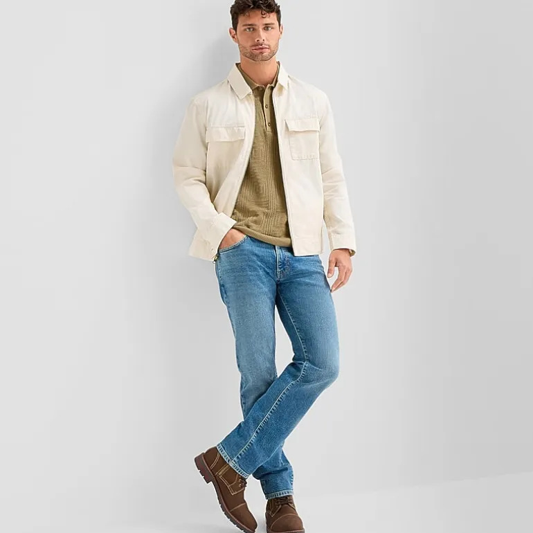 mutual weave Mens Stretch Fabric Straight Leg Jean