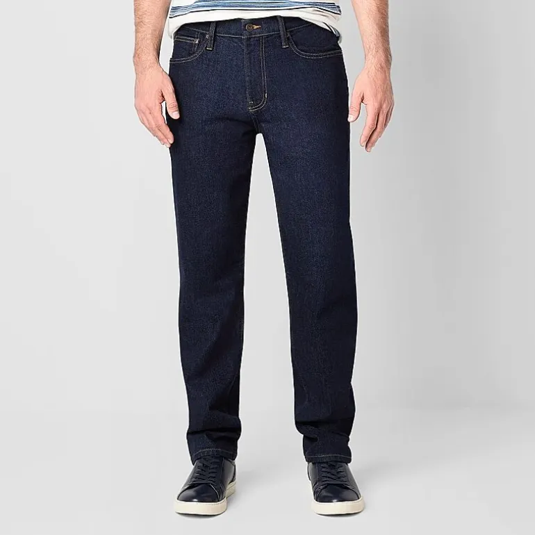 mutual weave Vintage Mens Stretch Fabric Straight Leg Jean
