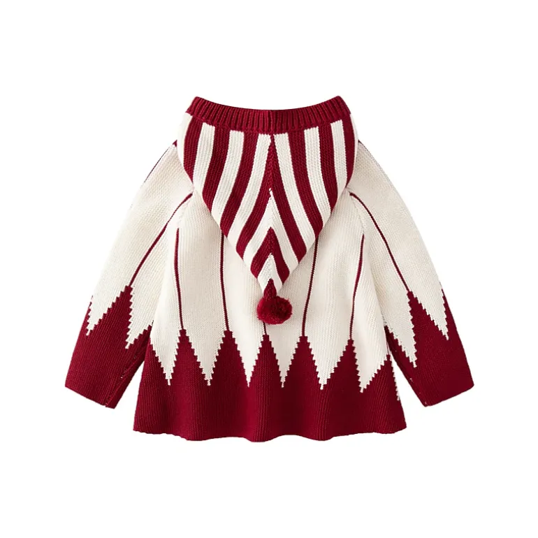 MyKids-USA Baby Christmas Contrast Design Knitwear