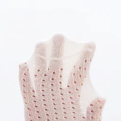 MyKids-USA Baby Girl Lace Socks - Solid Color Mesh Patch, 80% Cotton
