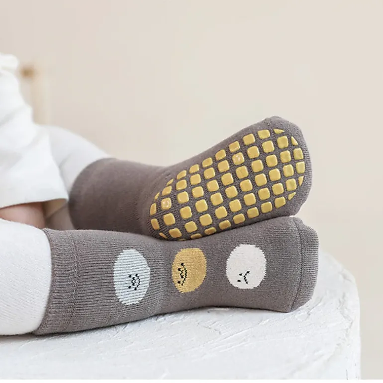 MyKids-USA Baby Unisex Breathable Thermal Cartoon Patchwork Socks Non-Slip