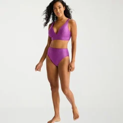 Mynah Womens Adjustable Straps Bralette Bikini Swimsuit Top