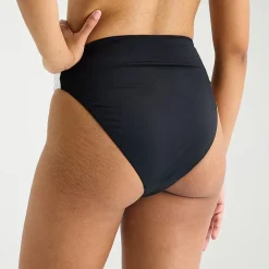 Mynah Womens LINED Cheeky High Waist Bikini Swimsuit Bottom