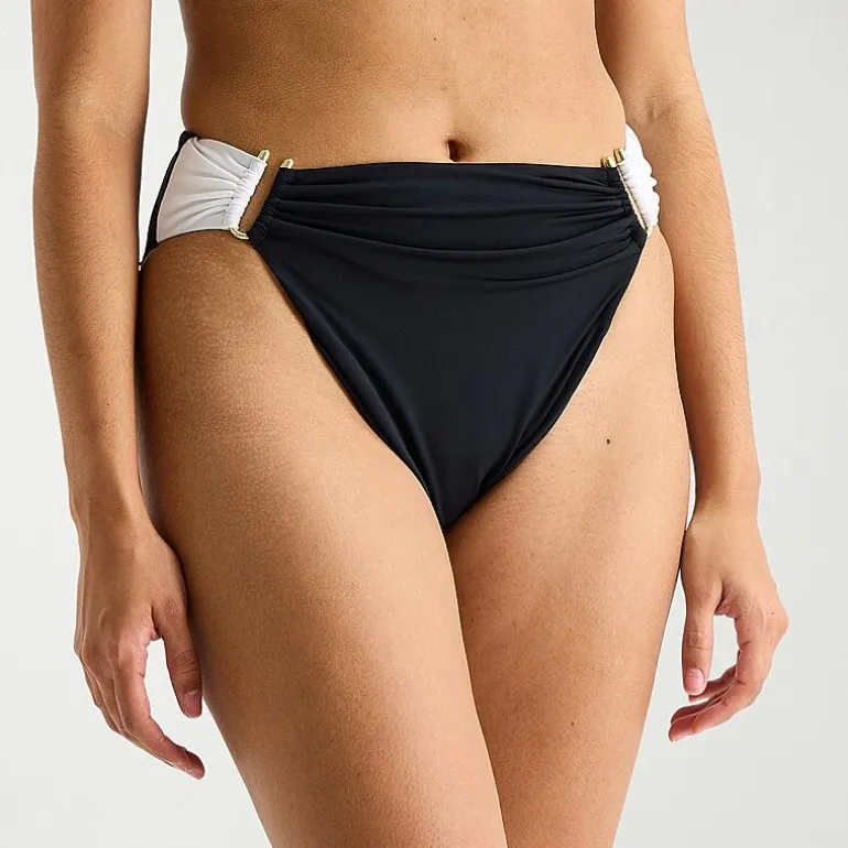Mynah Womens LINED Cheeky High Waist Bikini Swimsuit Bottom