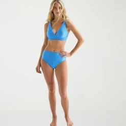 Mynah Womens Lined Moderate Coverage High Waist Bikini Swimsuit Bottom