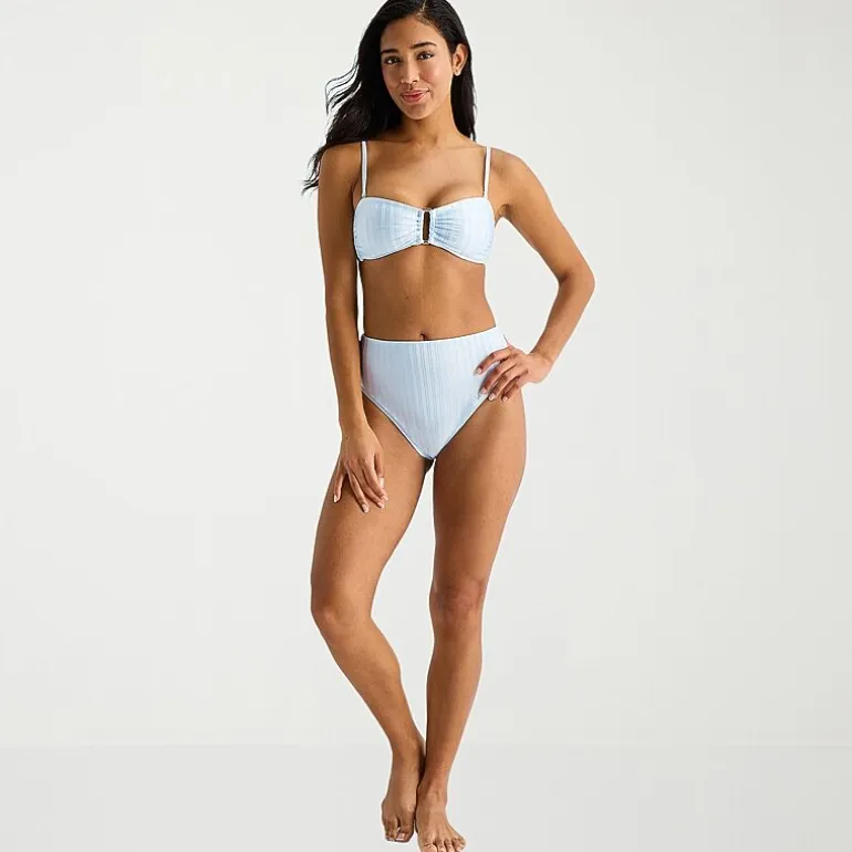 Mynah Womens Lined Moderate Coverage High Waist Bikini Swimsuit Bottom
