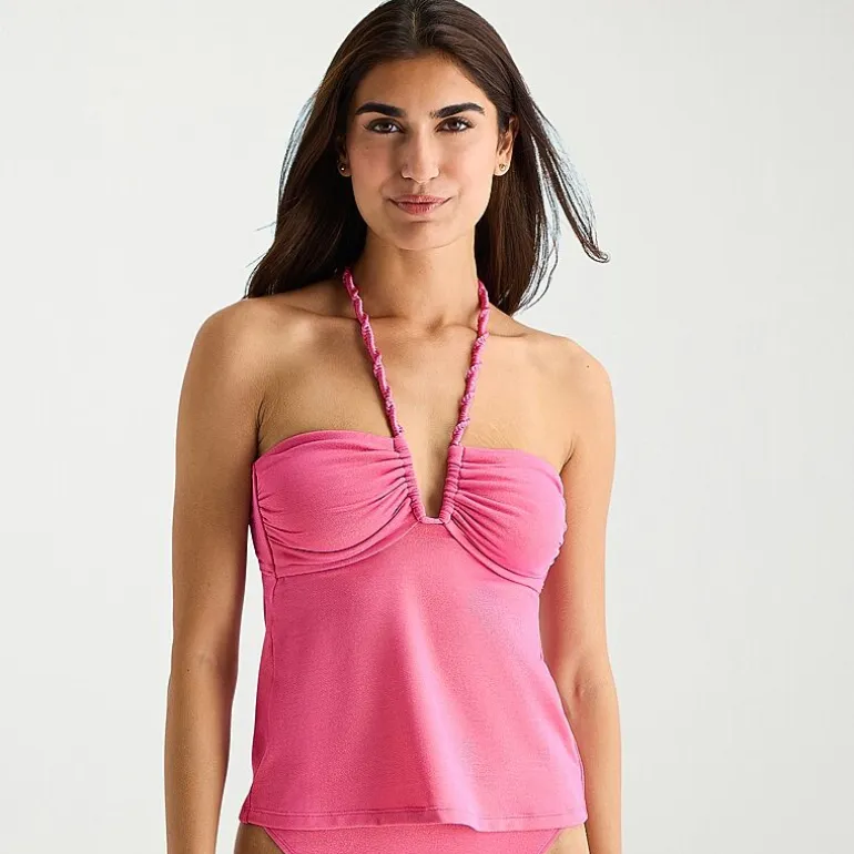 Mynah Womens Lined Tankini Swimsuit Top