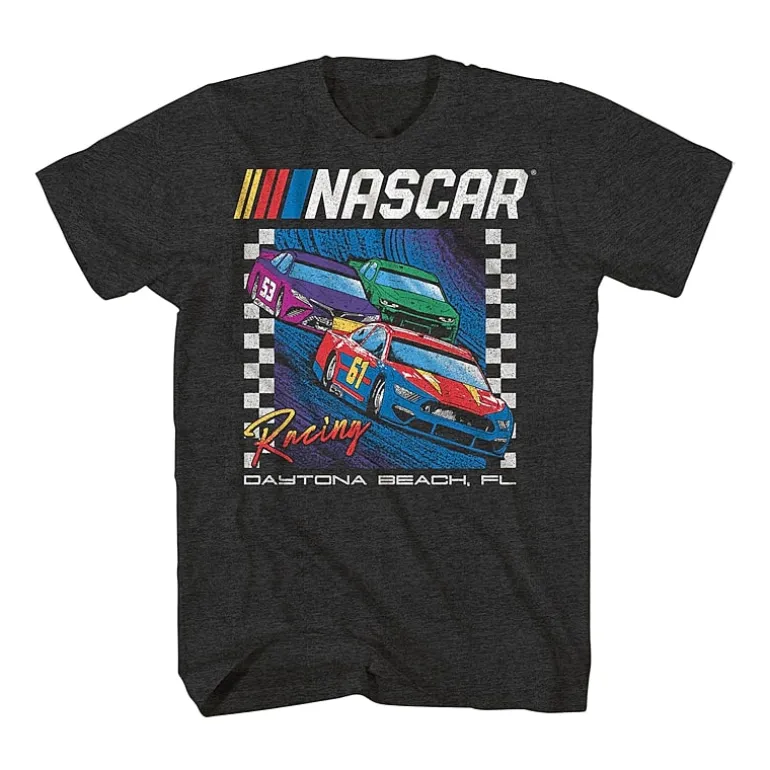 Nascar Mens Crew Neck Short Sleeve Regular Fit Big and Tall Graphic T-Shirt