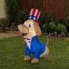 National Tree Co. 60in Airblown Patriotic Pooch Porch Sign