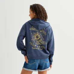 Nature Full Zip Womens Juniors Long Sleeve Hoodie