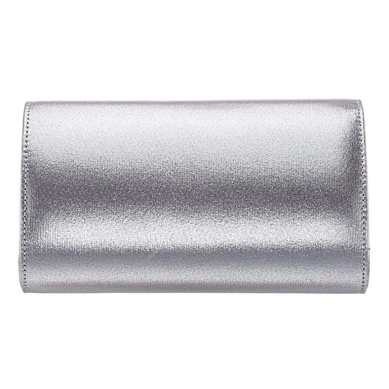 N By Nina Frily Rosette Emebellished Flap Clutch Evening Bag