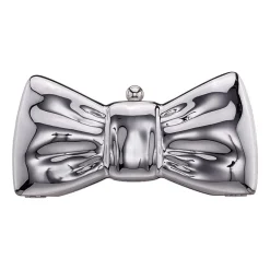N By Nina Metal Bow Minaudiere Evening Bag
