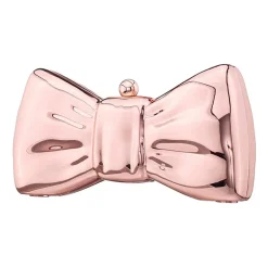 N By Nina Metal Bow Minaudiere Evening Bag