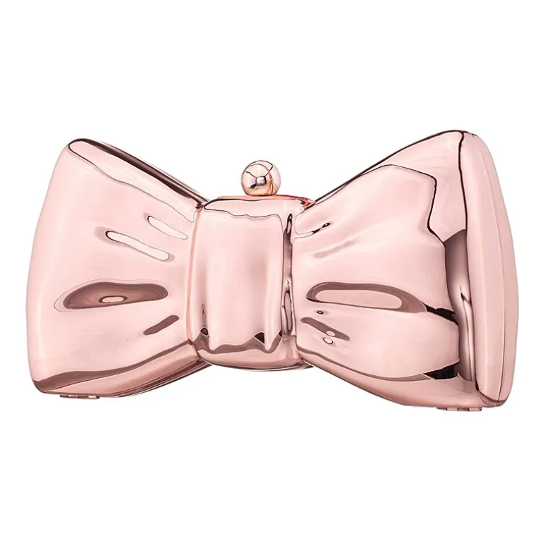 N By Nina Metal Bow Minaudiere Evening Bag