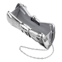N By Nina Metal Bow Minaudiere Evening Bag