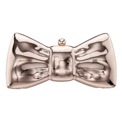 N By Nina Metal Bow Minaudiere Evening Bag